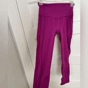 Lululemon Magenta Leggings